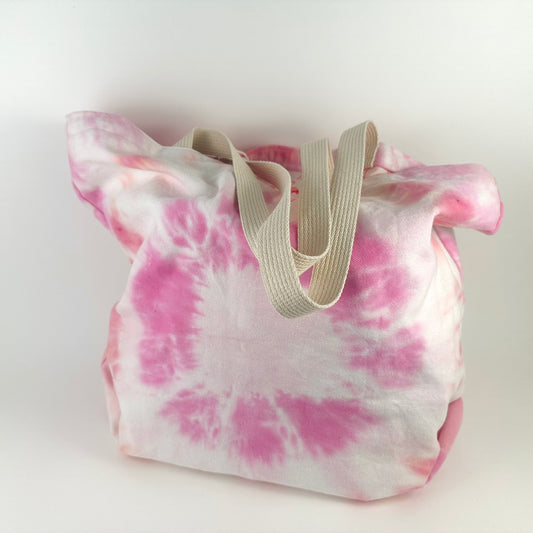 Flamingo Upcycled Market Tote