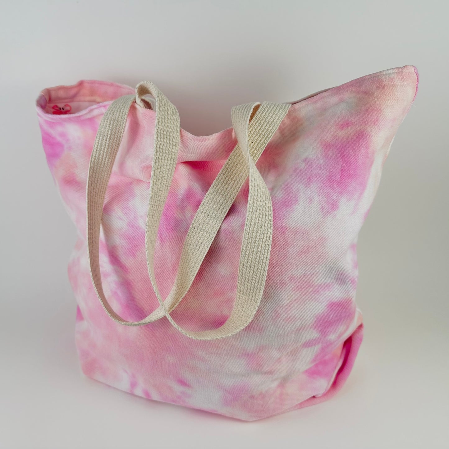 Flamingo Upcycled Market Tote